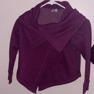 Z by Zella  girls Deep Purple Wrap sweatshirt